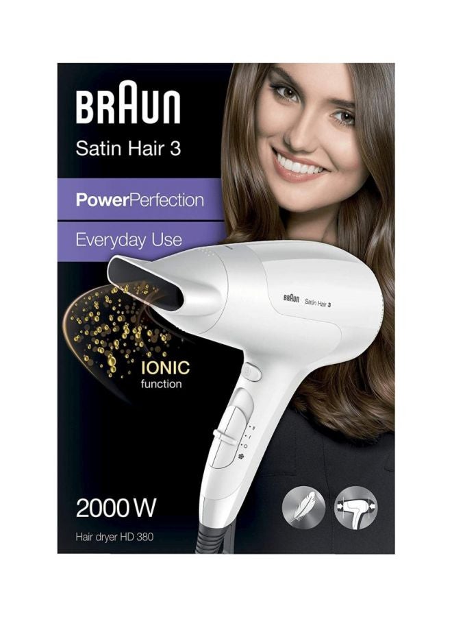 BRAUN Satin Hair 3 Power Perfection Dryer White  - Image 4
