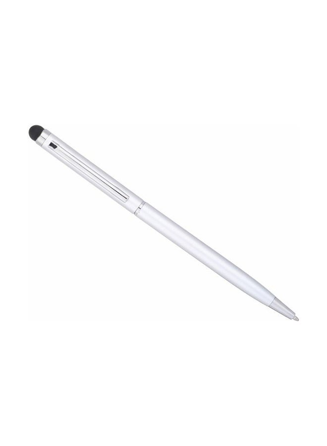 Soft Touch Stylus Pen Silver/Black - Image 1