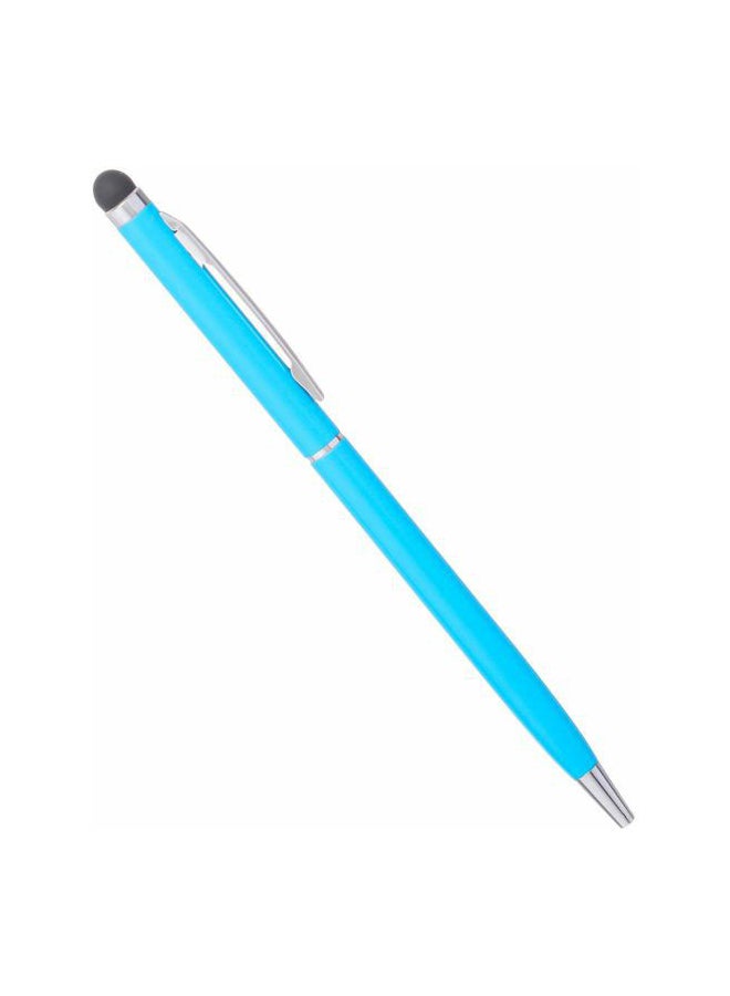 Soft Touch Stylus Pen Blue/Silver/Black - Image 1