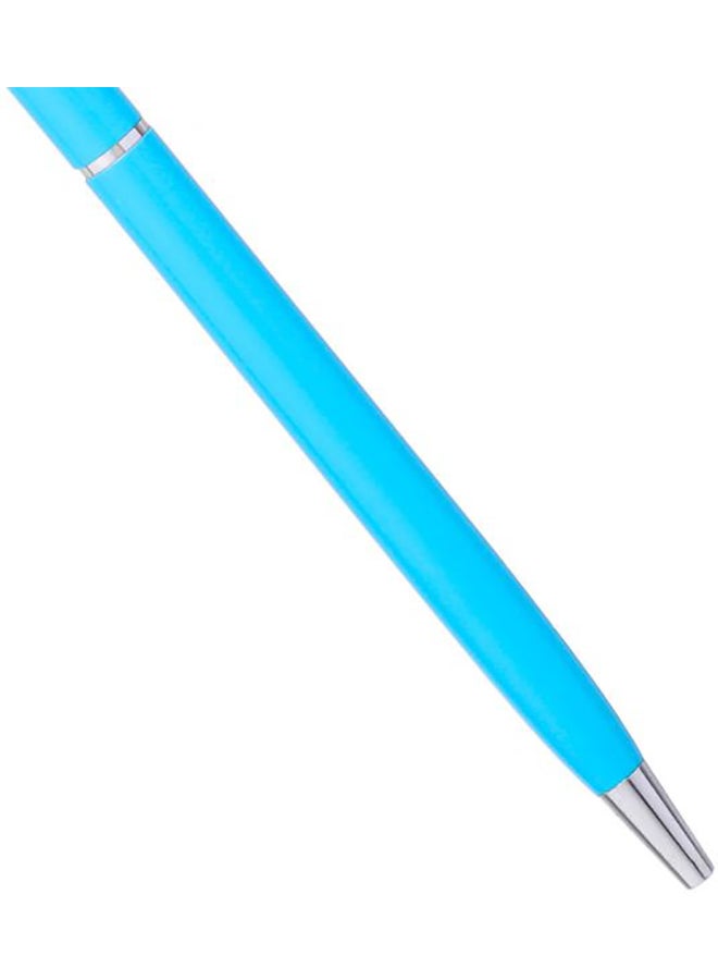 Soft Touch Stylus Pen Blue/Silver/Black - Image 2