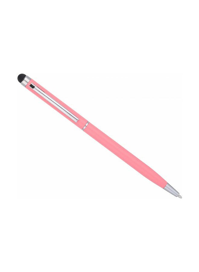 Soft Touch Stylus Pen Pink/Silver/Black - Image 1