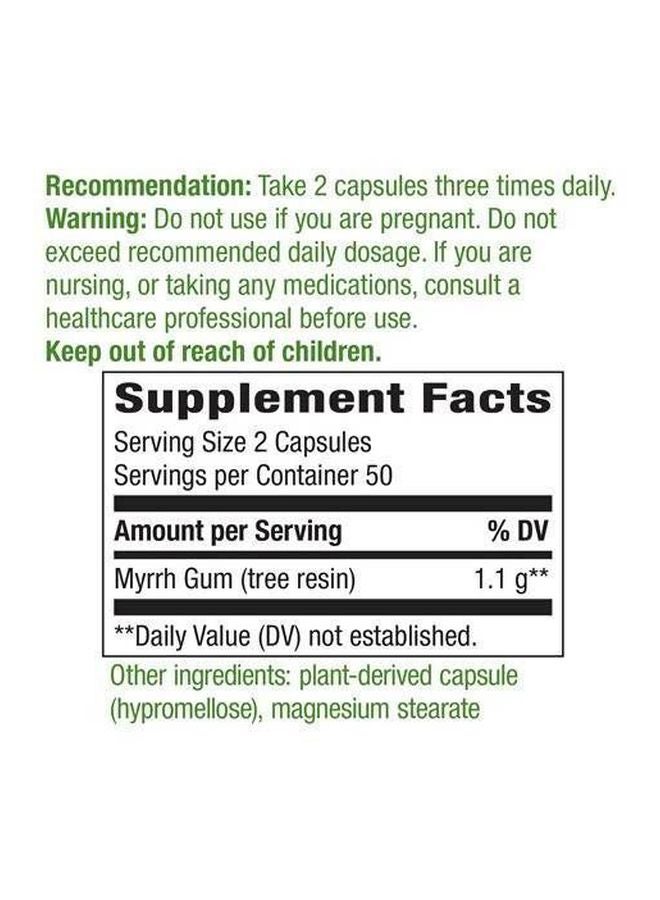 ناتشرز واي مكمل غذائي من راتينج شجرة المر - 100 كبسولة - Image 4