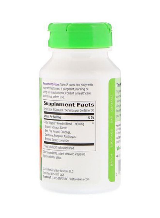 ناتشرز واي مُكمل غذائي للحمية جاردن فيجيز - 60 كبسولة - Image 2