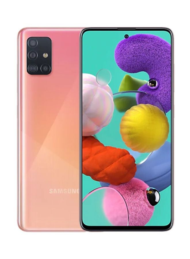 Samsung - Galaxy A51 Dual SIM Prism Crush Pink 6GB RAM 128GB 4G LTE-UAE Version - Image 1