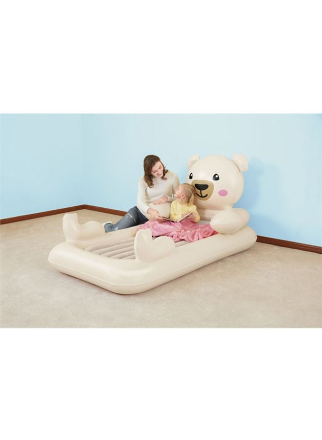 Bestway Dreamchaser Airbed Teddy Bear 26-67712 Beige/Black/Pink - Image 2