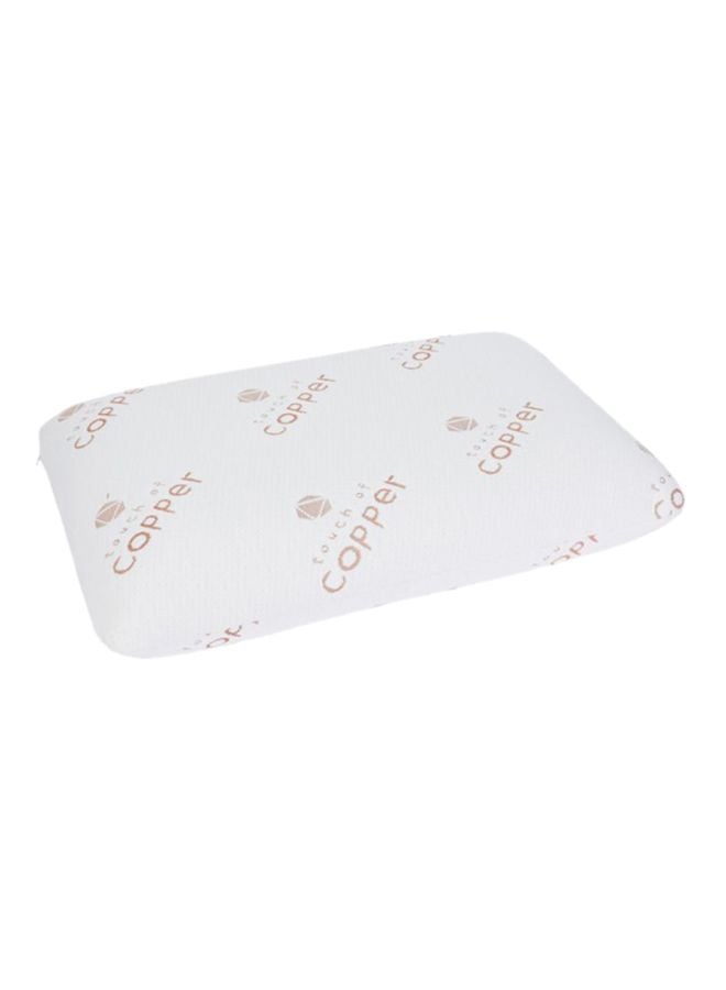 Essence Copper Infused Memory Foam Pillow polyester White 60 x 13 x 40cm