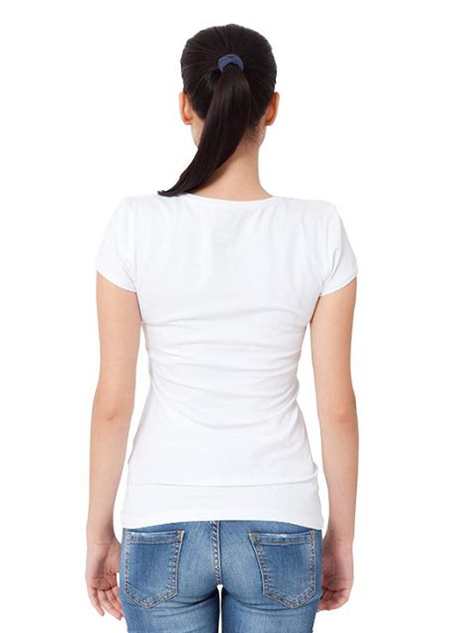 Coffee Mug And Jug Printed T-Shirt White  - Image 2