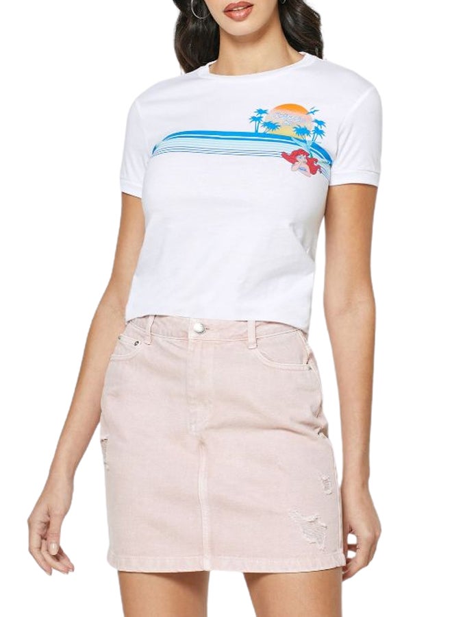 Reserved Round Neck Graphic T-Shirt Multicolour - Image 1