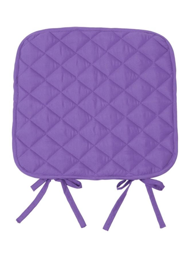 هوم بوكس وسادة مقعد واحدة مبطّنة بربطة وبنمط أشكال ماسية أرجواني 40x40سم - Image 1