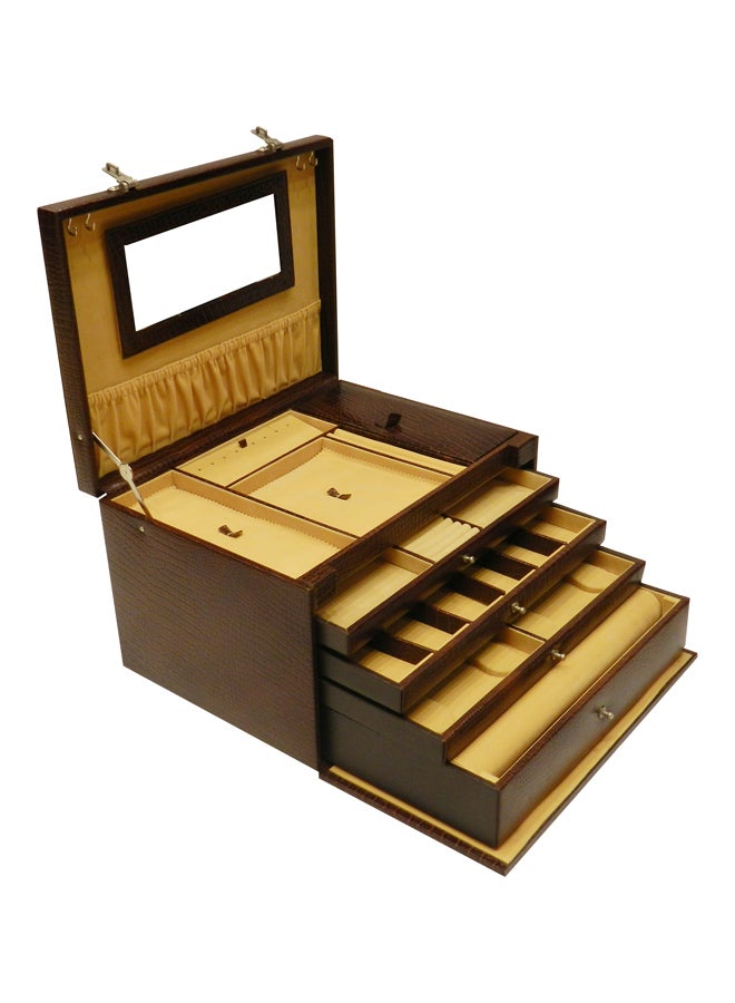 LAVERI LEATHER Leather Designer Big Jewellery Box  - Image 1