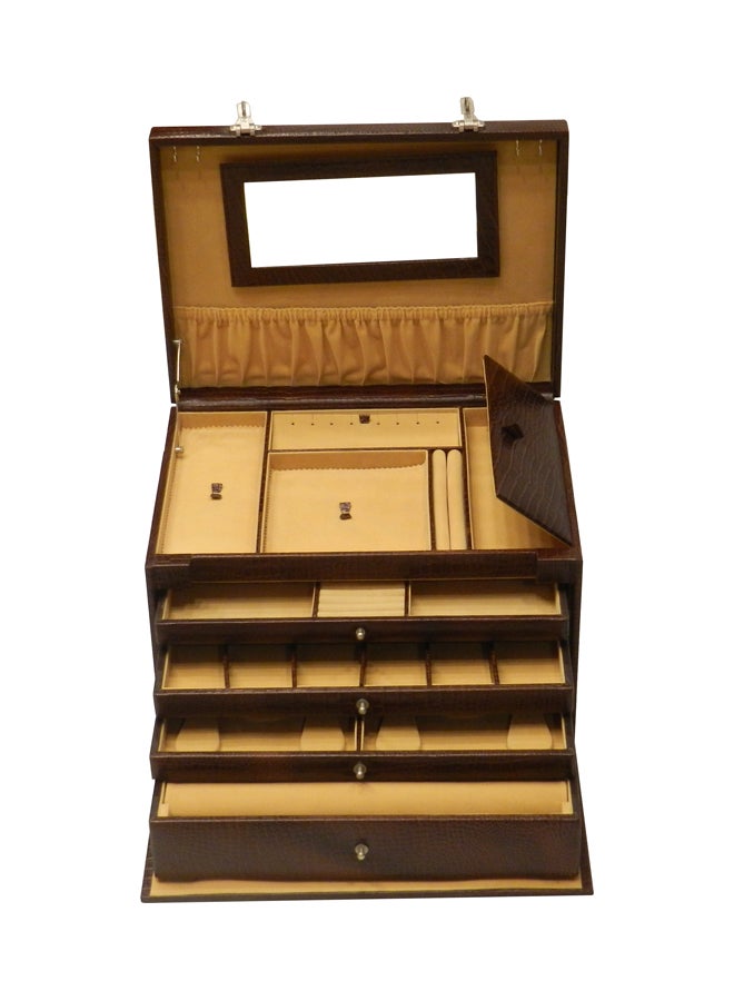 LAVERI LEATHER Leather Designer Big Jewellery Box  - Image 3