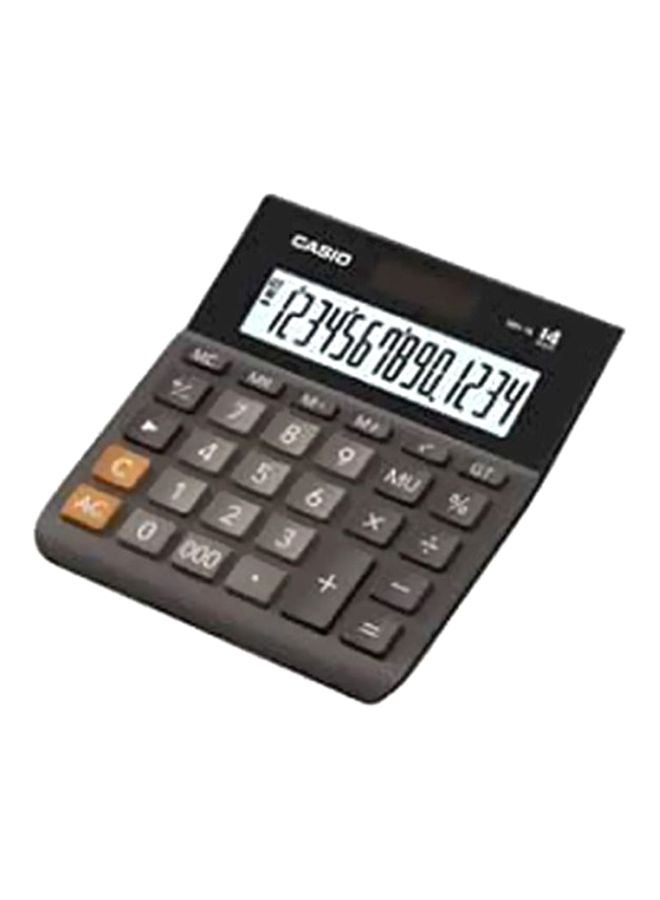 آلة حاسبة مكتبية بشاشة سعة 14 رقماً من سلسلة وايد H رمادي/أسود