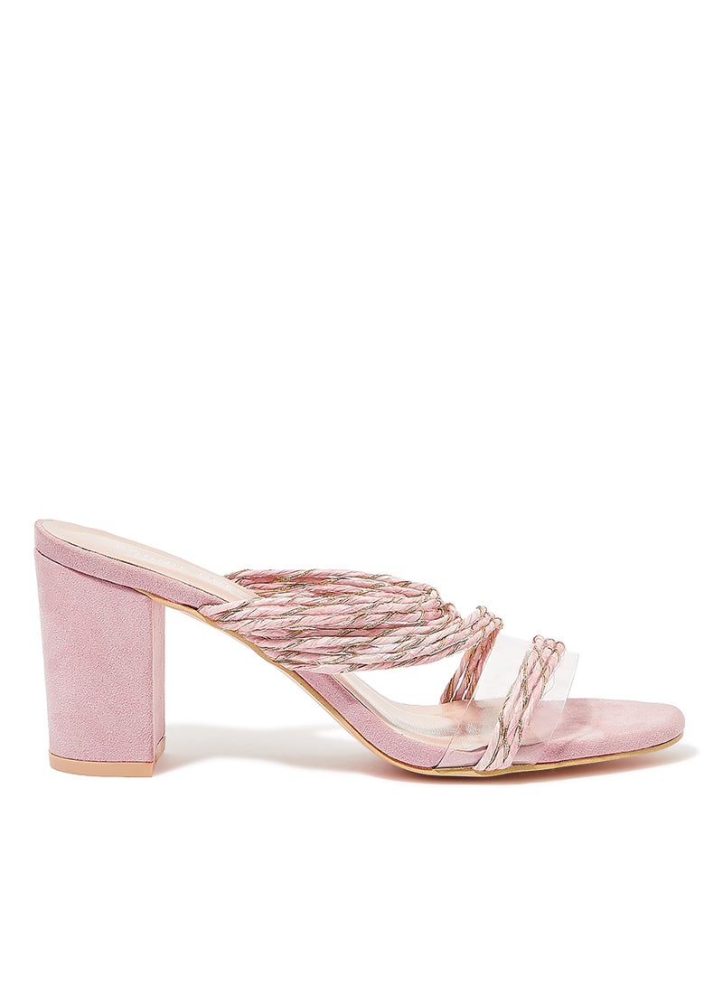 Ronnie Grey Strappy Sandals Pink  - Image 1