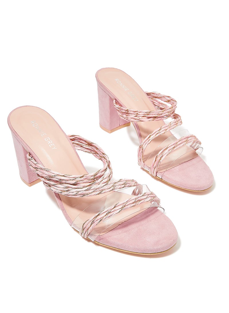 Ronnie Grey Strappy Sandals Pink  - Image 2
