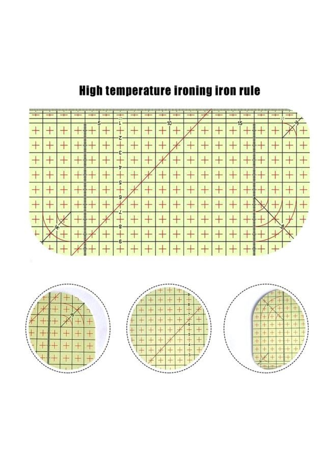 SAPU Hot Ironing Ruler Yellow/Red/Black 20x10cm - Image 3