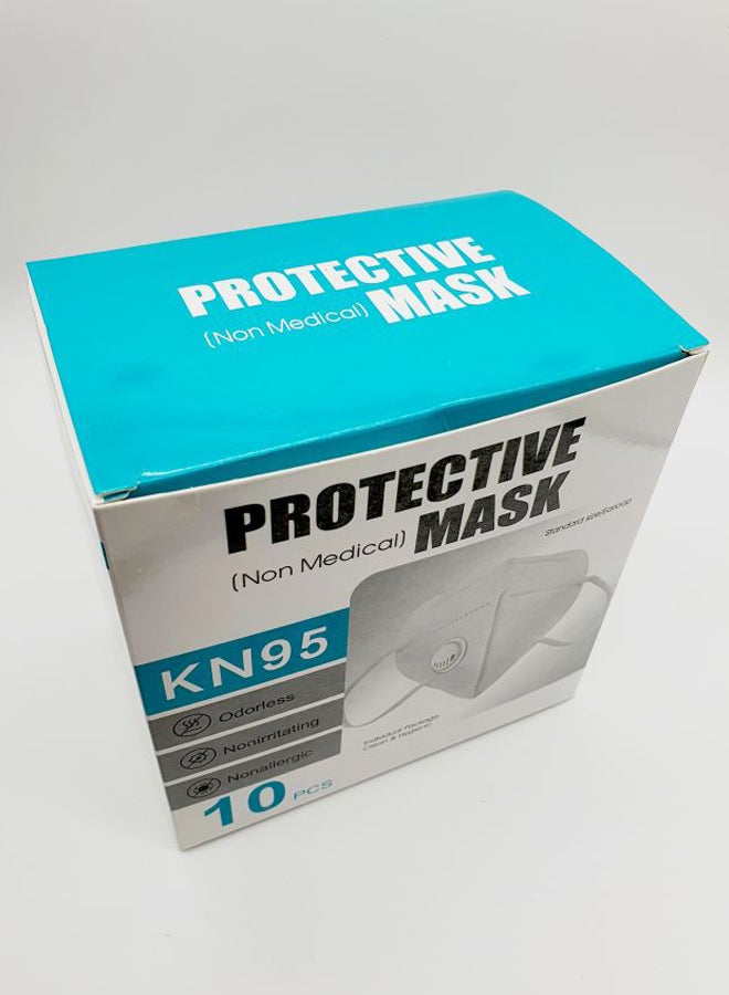 10-Piece KN95 Face Masks Grey  - Image 4