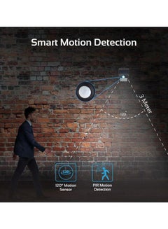 PROMATE Solar Powered Pathway Lights 3 Black 10.7centimeter  - Image 4