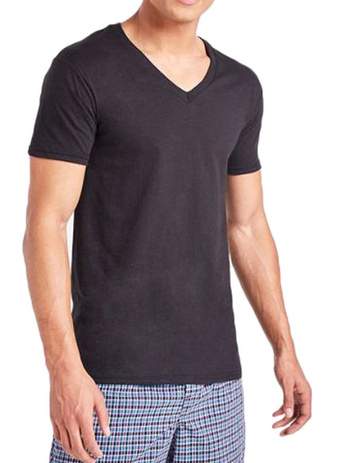 Hanes Pack Of 3 Ultimate Comfort T-Shirts Assorted Color/Print  - Image 1