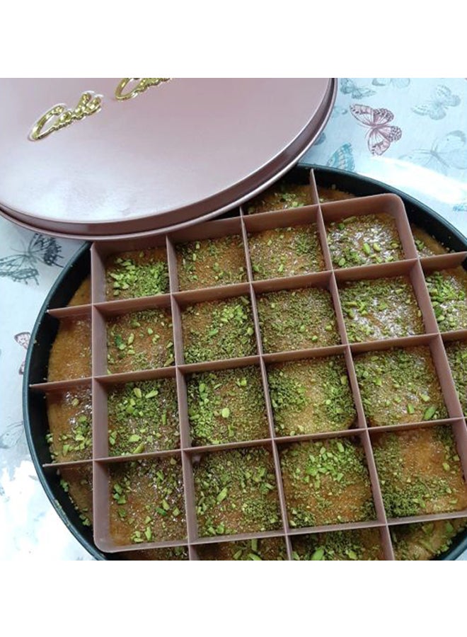 قالب خبز مع غطاء ذهبي وردي 30سم - Image 5