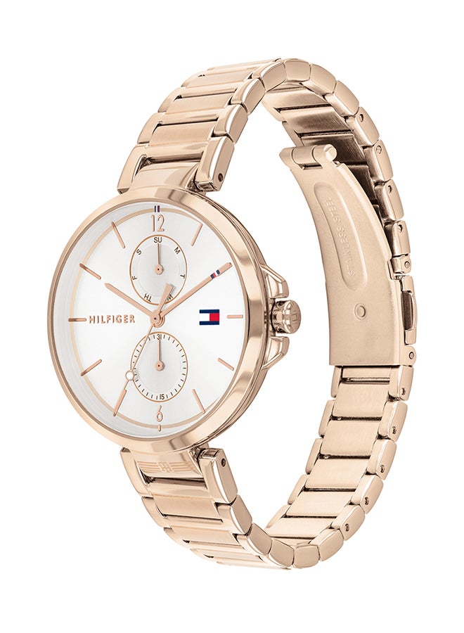 TOMMY HILFIGER - Women's Angela Round Shape Stainless Steel Analog Wrist Watch 36 mm - Gold - 1782124 - Image 1