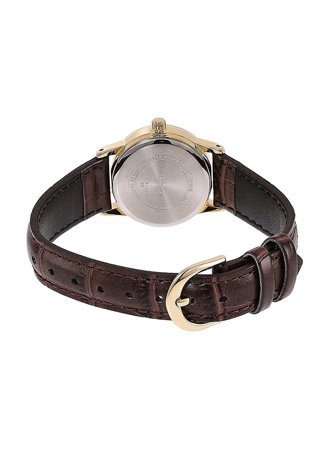 CASIO Women's Leather Analog Wrist Watch Ltp-V002Gl-1Budf - 31 mm - Brown - Image 2
