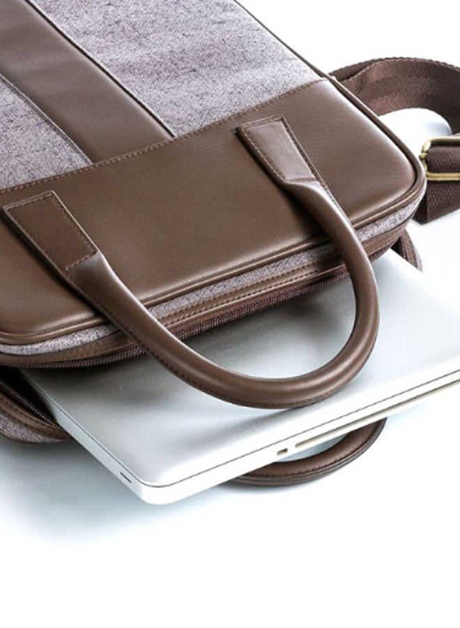 Event Elegant Business Bag Fits 13 Inches Grey/Brown  - Image 3