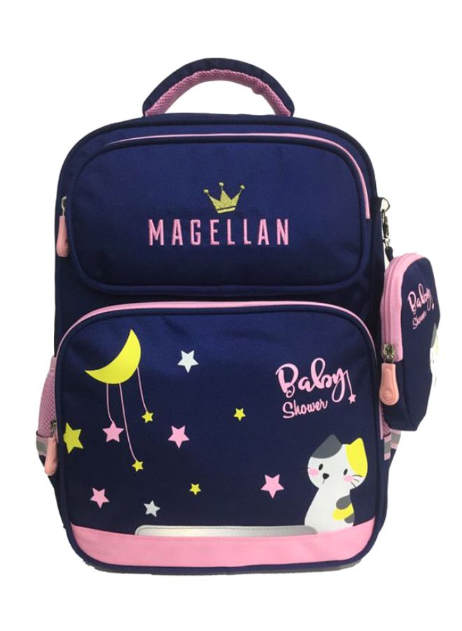 MAGELLAN - Baby Shower Backpack With Pencil Case 15.7 inches Royal Blue/Pink - Image 1