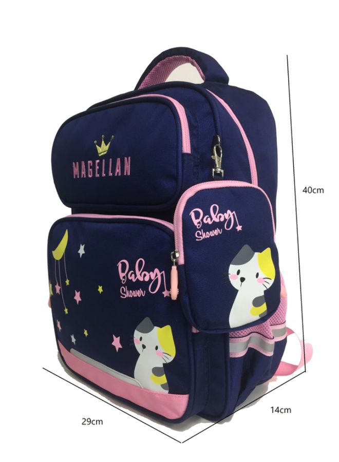 MAGELLAN - Baby Shower Backpack With Pencil Case 15.7 inches Royal Blue/Pink - Image 1