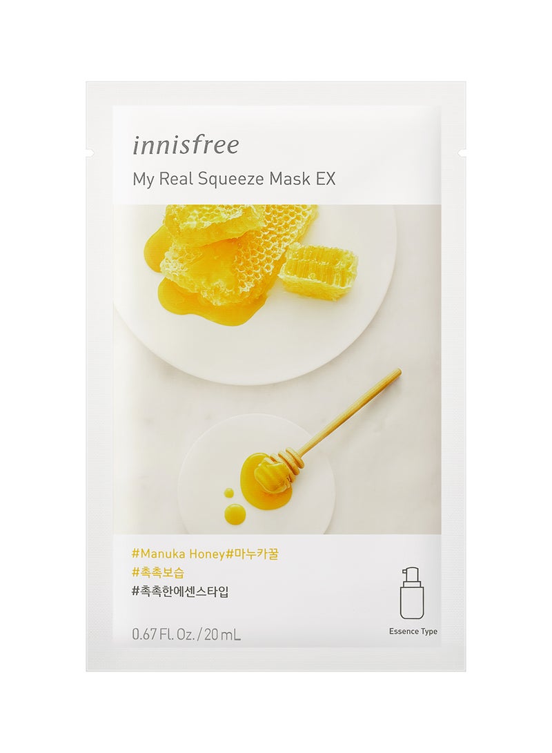 My Real Squeeze Sheet Mask EX Manuka Honey 20ml - v1596961095/N39674013A_1