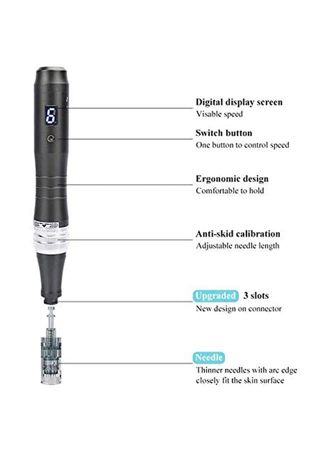 Dr.Pen M8 Wireless Skin Care Kit With Digital Display Black 17cm - Image 2