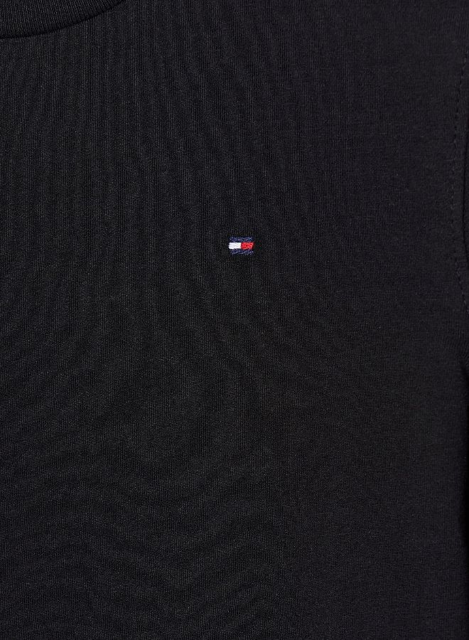 TOMMY HILFIGER Basic Long Sleeve T-Shirt Black  - Image 3