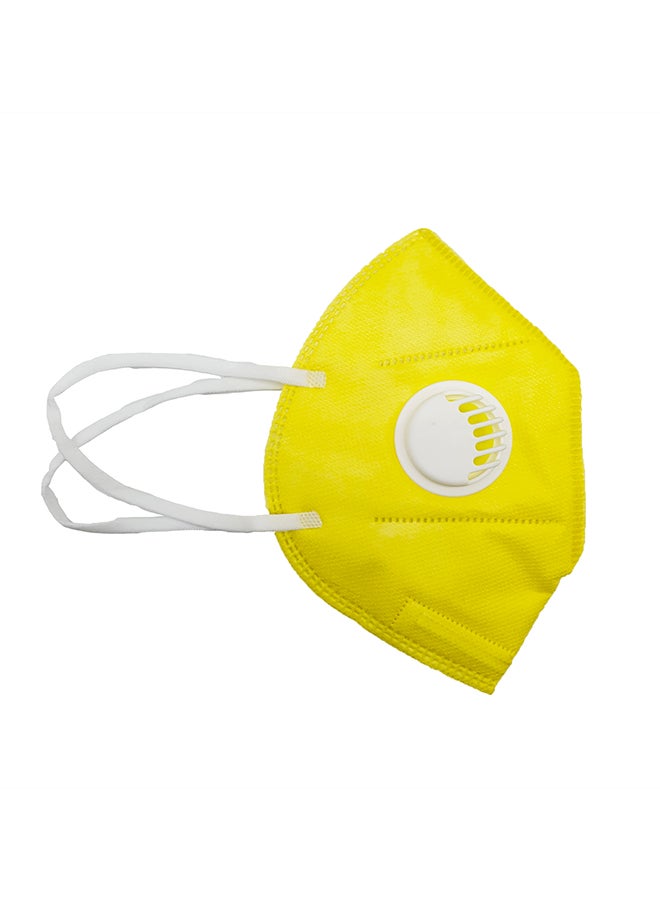 KN95 Non Medical Protective Face Mask Yellow 12cm - Image 1