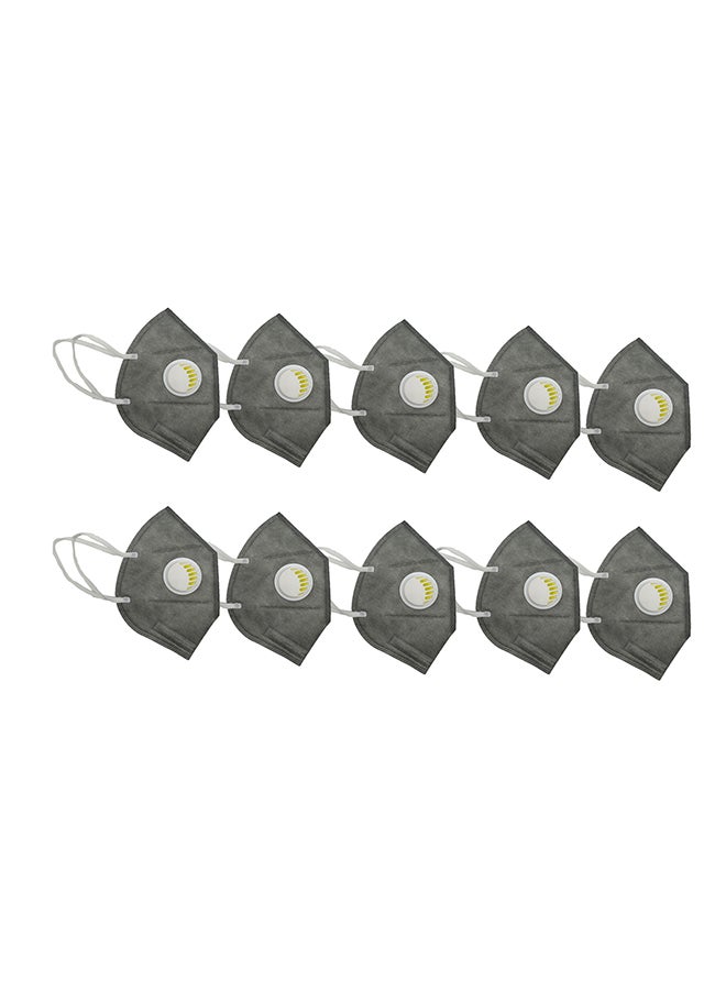 10-Piece KN95 Face Masks Grey  - Image 1