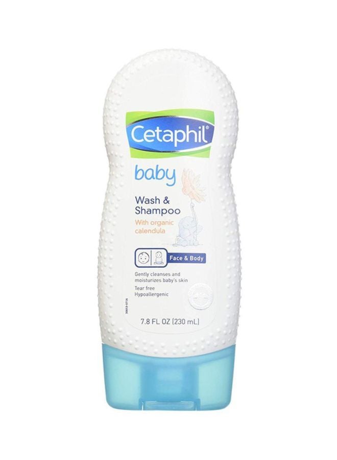 Cetaphil Pack Of 2 Baby Wash And Shampoo With Organic Calendula - 230ml - Image 1