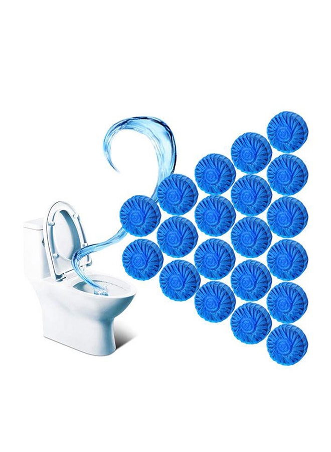 Generic 20 Piece Flushmatic Cistern Toilet Cleanser Block Blue 4.5x1.7cm  - Image 4