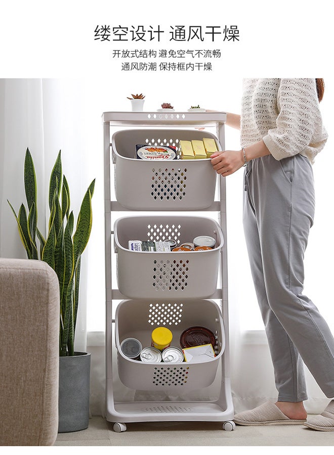 رومان جيفتس رف تخزين أرضي  متعدد الأغراض قابل للإزالة أبيض 110x44x33سم - Image 3