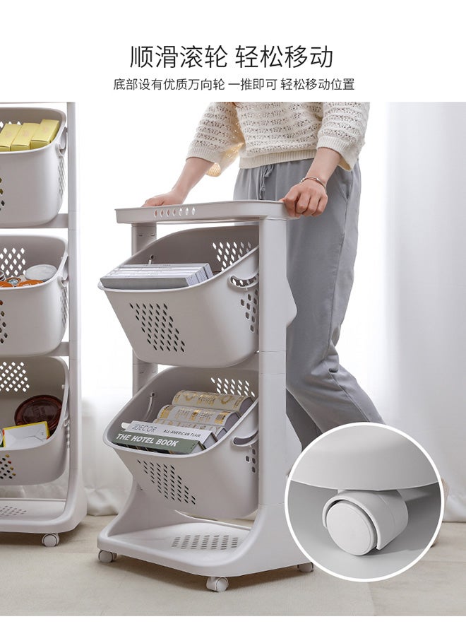 رومان جيفتس رف تخزين أرضي  متعدد الأغراض قابل للإزالة أبيض 110x44x33سم - Image 4