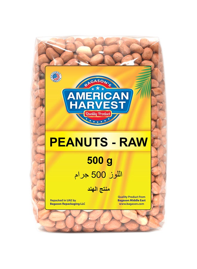 American Harvest Raw Peanuts 500grams 