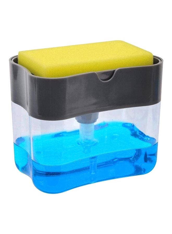 Generic 2-In-1 Soap Pump And Sponge Caddy Detergent Dispenser Holder Multicolour -cm  - Image 1
