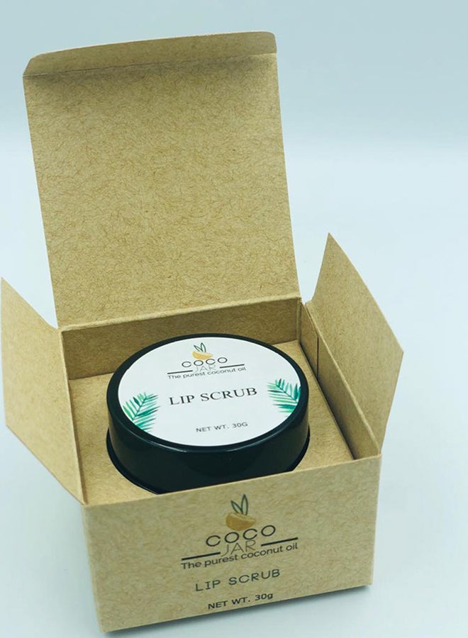 Coco Jar Shea And Honey Natural Lip Scrub Beige 30grams - Image 2