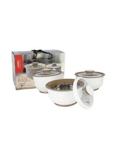 JAYPEE 3-Piece Plastic Casserole Set White  - Image 2