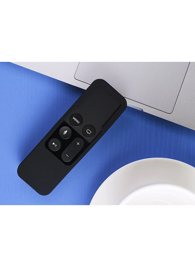 Generic Protective Silicone Cover For Apple TV 4th Gen Siri Remote Controller Black  - Image 4