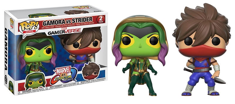 Funko - POP! Games Marvel Vs Capcom Infinite : Gamora Vs Strider Bobblehead 3.5inch - Image 1