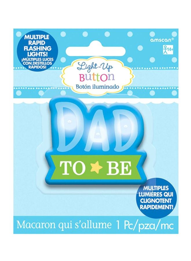 Amscan Dad To Be Light-Up Button Party Accessories Party Supplies 