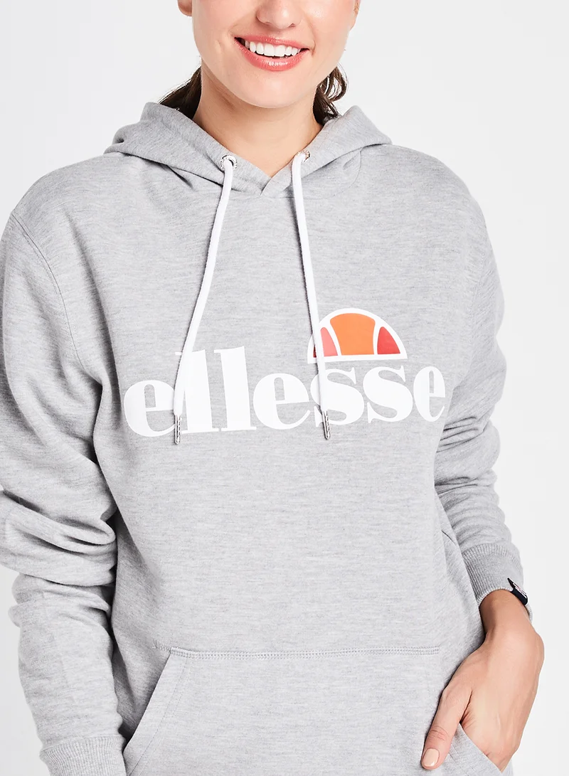 Ellesse Picton OH Hoodie Grey Marl