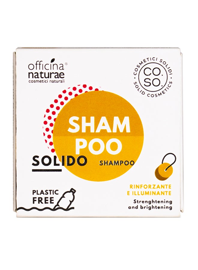 officina naturae - Strenghtening And Brightening Solid Shampoo 64grams - Image 1