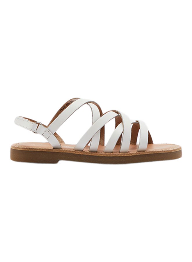 Reserved Kids Multi Cross Strap Sandals White - Image 1