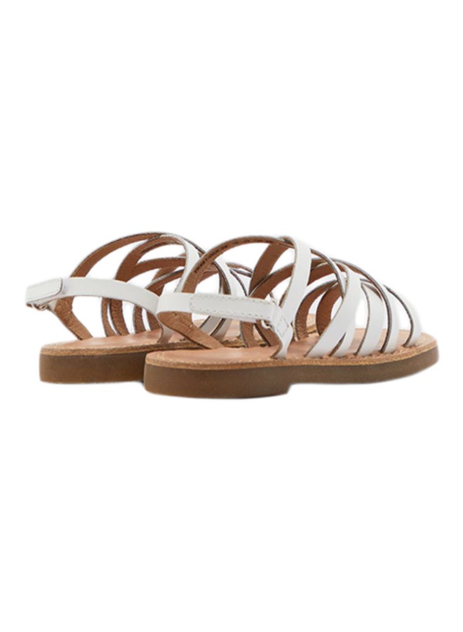 Reserved Kids Multi Cross Strap Sandals White - Image 3
