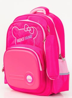 Generic Kids Pencil Case Attached Pattern Backpack 17.7 Inches Pink/White/Blue  - Image 3