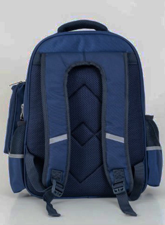 Kids Pencil Case Attached Pattern Backpack 17.7 Inches Blue/White/Red  - Image 2